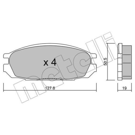 METELLI 22-0409-0 Klocki hamulcowe