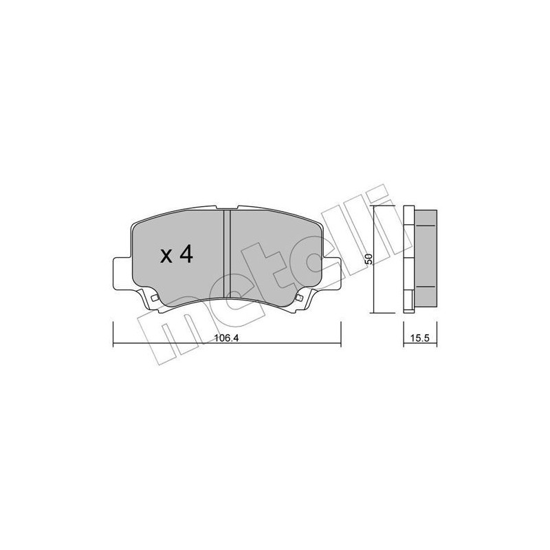 METELLI 22-0419-0 Pastiglie freno
