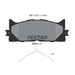 TEXTAR 2435001 Bremsbeläge