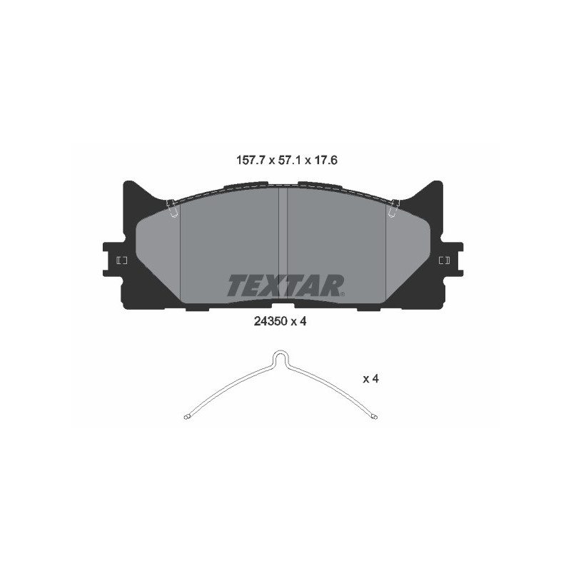 TEXTAR 2435001 Brake Pads
