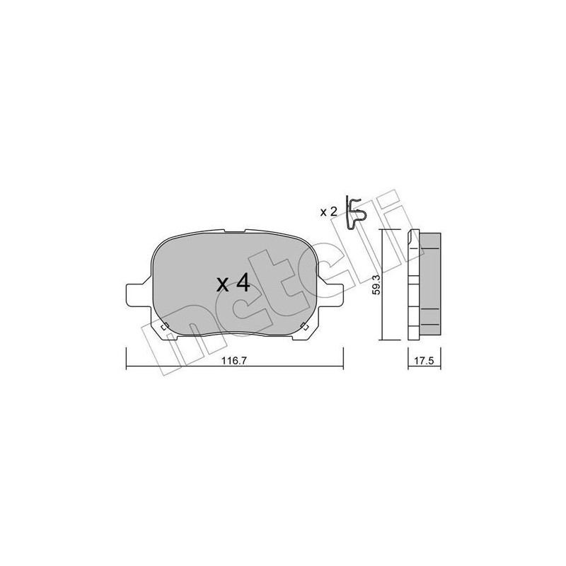 METELLI 22-0429-0 Pastiglie freno