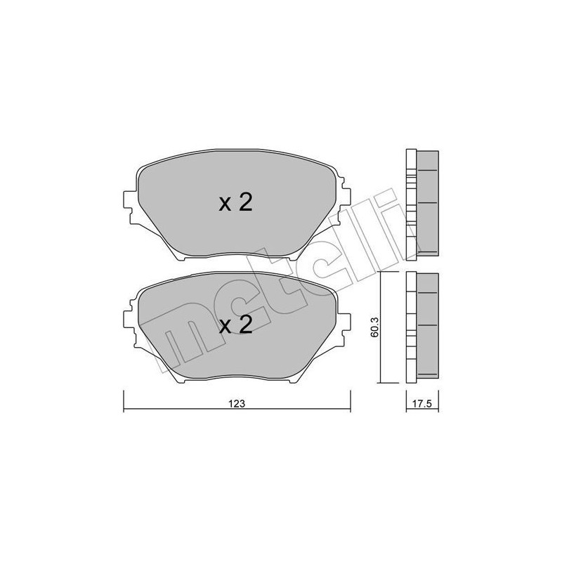 METELLI 22-0430-0 Pastiglie freno
