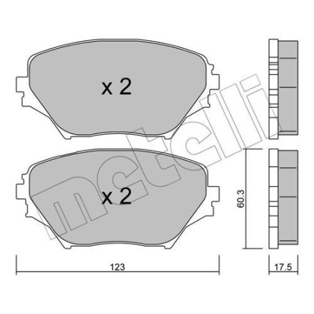 METELLI 22-0430-0 Pastiglie freno