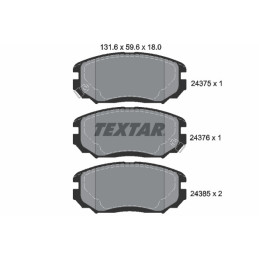 TEXTAR 2437501 Brake Pads