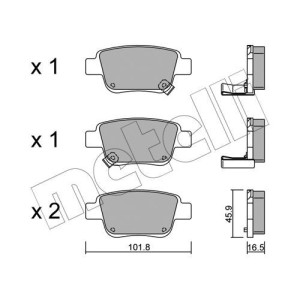 METELLI 22-0451-0 Bremsbeläge