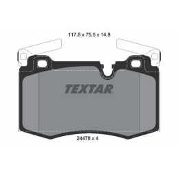 TEXTAR 2447801 Brake Pads