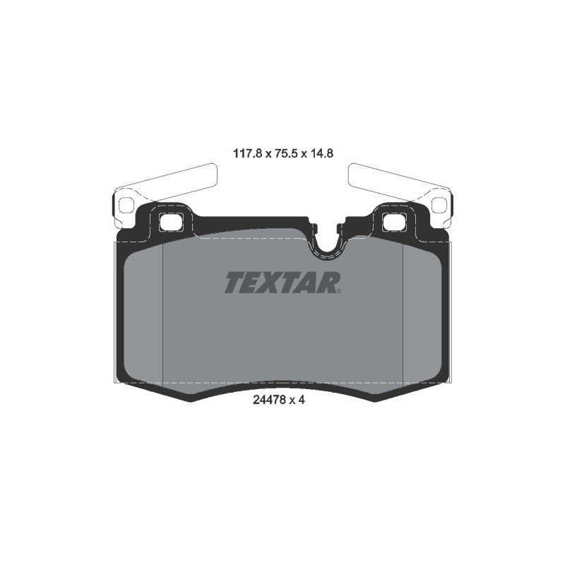 TEXTAR 2447801 Brake Pads
