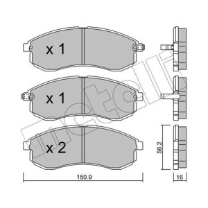 METELLI 22-0482-0 Brzdové platničky