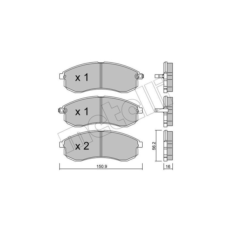 METELLI 22-0482-0 Klocki hamulcowe