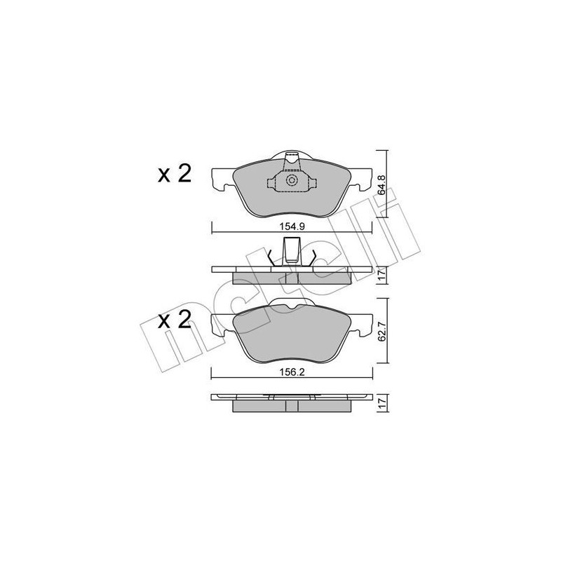 METELLI 22-0489-0 Klocki hamulcowe