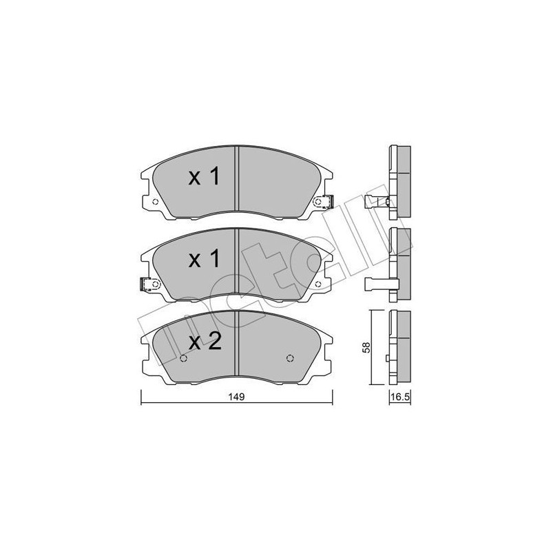 METELLI 22-0506-0 Plaquettes de frein Avant pour