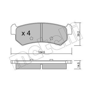 METELLI 22-0511-0 Brzdové destičky