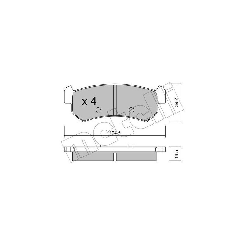 METELLI 22-0511-0 Klocki hamulcowe