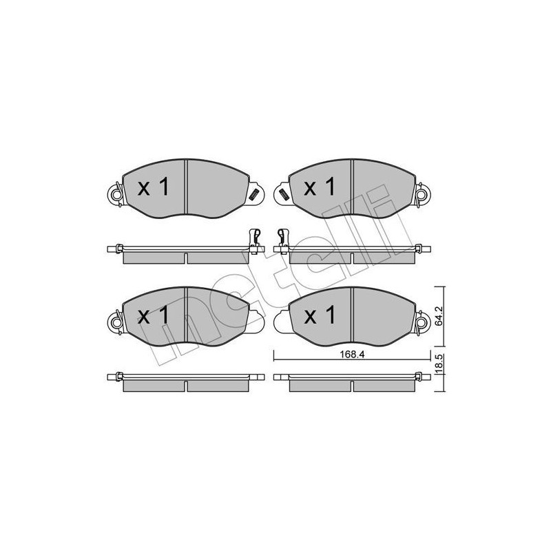 METELLI 22-0536-0 Brake Pads Set