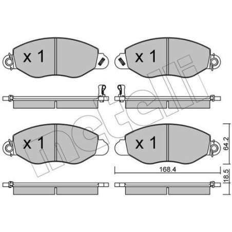 METELLI 22-0536-0 Klocki hamulcowe