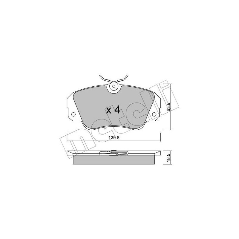 METELLI 22-0538-0 Bremsbeläge