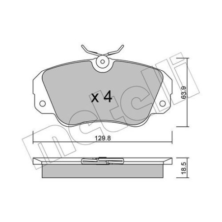 METELLI 22-0538-0 Klocki hamulcowe