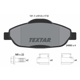 TEXTAR 2466001 Brake Pads