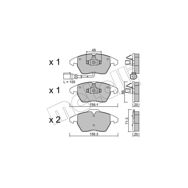 METELLI 22-0548-0 Pastillas de freno