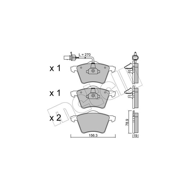 METELLI 22-0550-0 Brake Pads Set