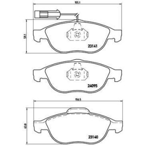 BREMBO P 23 114 Brzdové platničky predné pre 156 147 Lybra