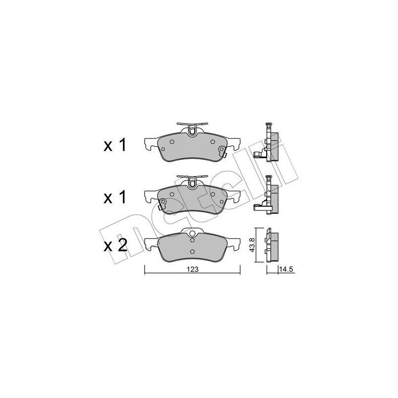 METELLI 22-0556-1 Brake Pads Set
