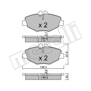 METELLI 22-0562-0 Pastiglie freno