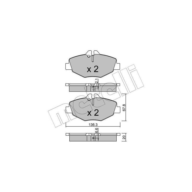 METELLI 22-0562-0 Plaquettes de frein