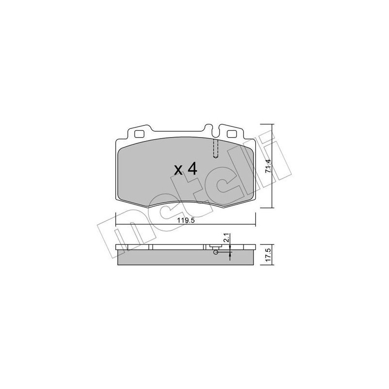 METELLI 22-0563-0 Brake Pads Set