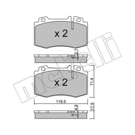METELLI 22-0563-5 Pastillas de freno