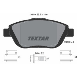 TEXTAR 2488301 Brake Pads