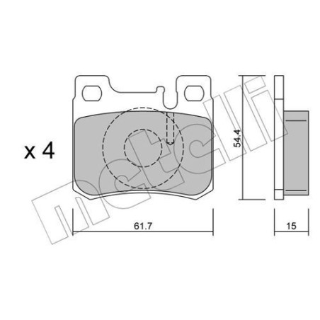 METELLI 22-0566-0 Klocki hamulcowe