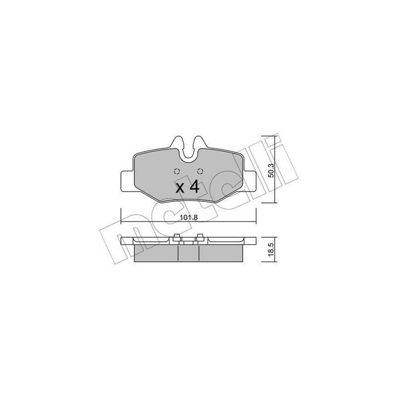 METELLI 22-0576-0 Klocki hamulcowe