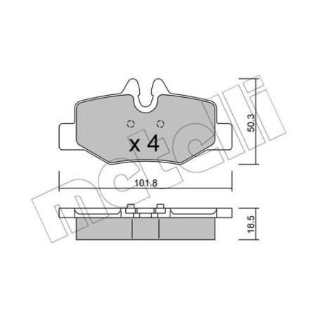 METELLI 22-0576-0 Brzdové platničky