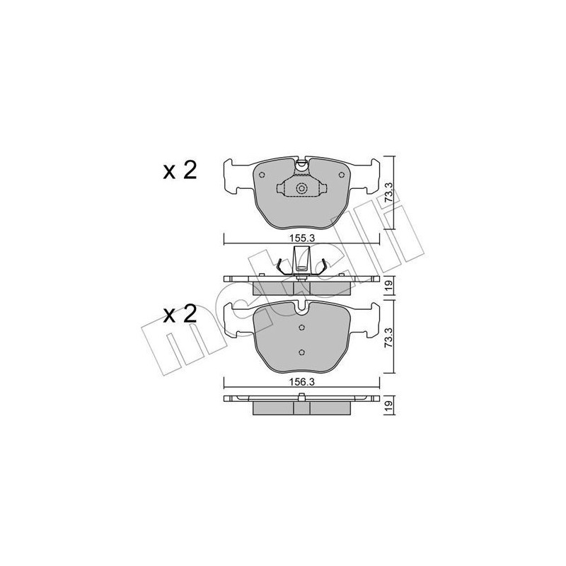 METELLI 22-0598-0 Brake Pads Set Front for