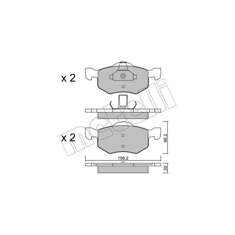 METELLI 22-0609-0 Plaquettes de frein