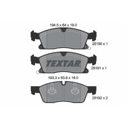 TEXTAR 2519002 Bremsbeläge
