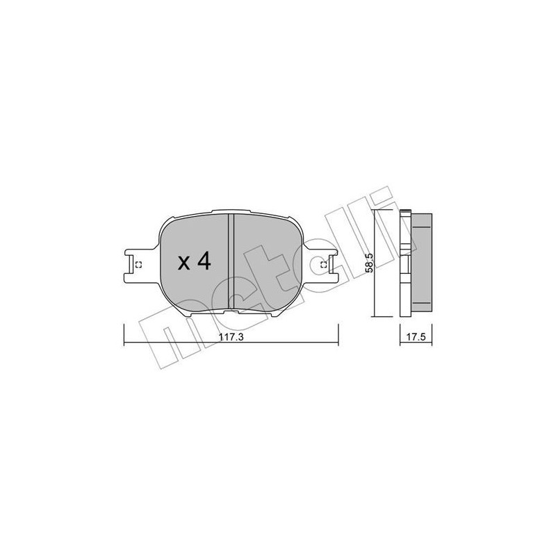 METELLI 22-0614-0 Brzdové platničky