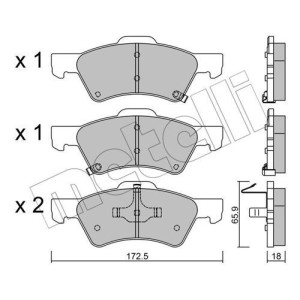 METELLI 22-0623-0 Bremsbeläge