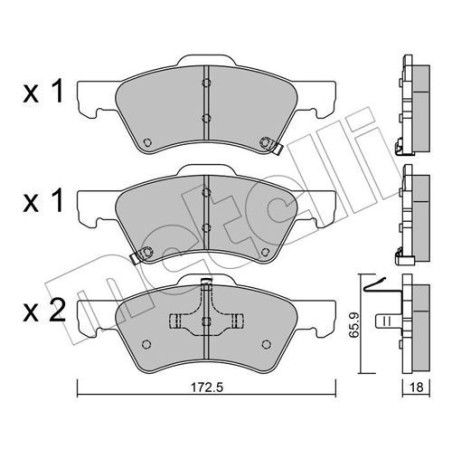 METELLI 22-0623-0 Brzdové platničky