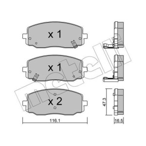 METELLI 22-0629-0 Brzdové platničky