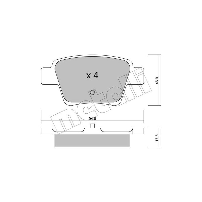 METELLI 22-0639-0 Pastiglie freno