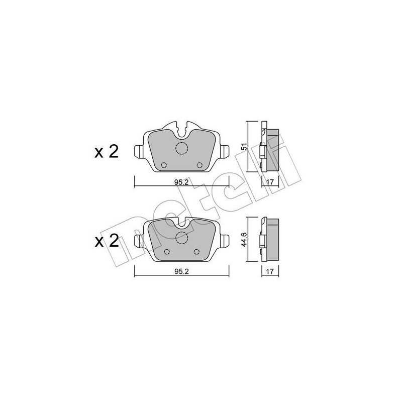 METELLI 22-0641-0 Pastillas de freno