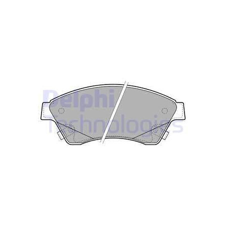 Klocki hamulcowe Przód dla Chevrolet Opel Vauxhall DELPHI LP2171