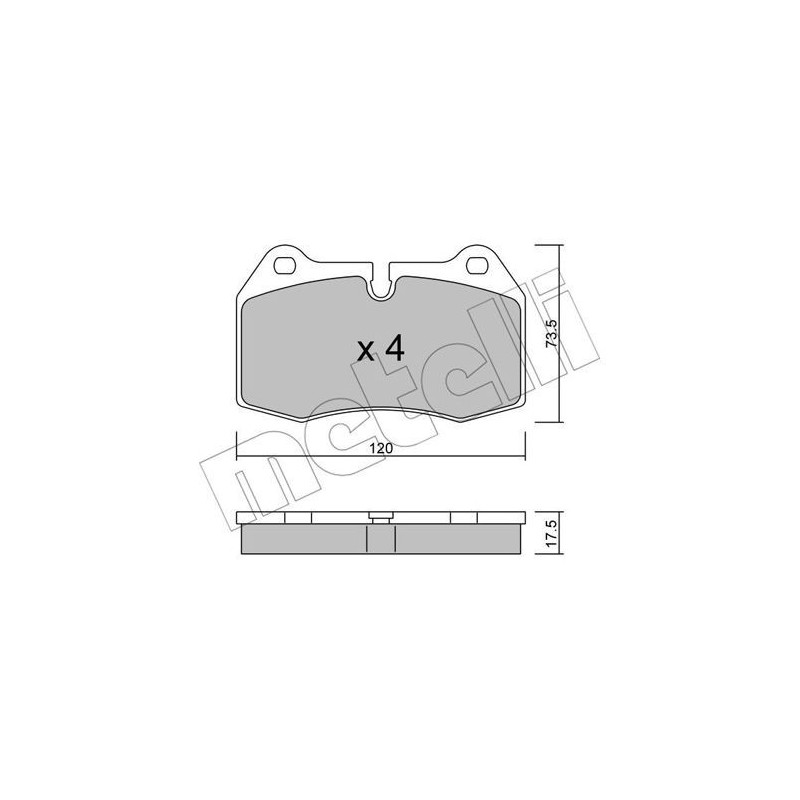 METELLI 22-0645-0 Plaquettes de frein