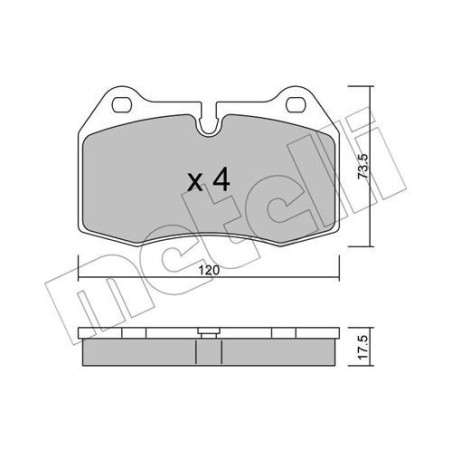 METELLI 22-0645-0 Brake Pads Set