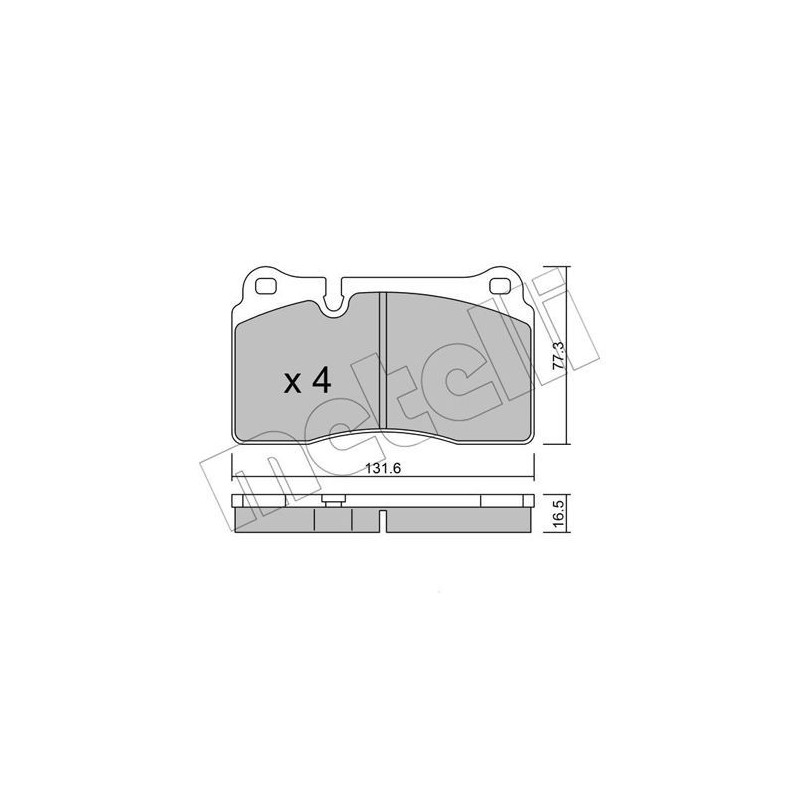 METELLI 22-0659-0 Pastiglie freno Anteriore per