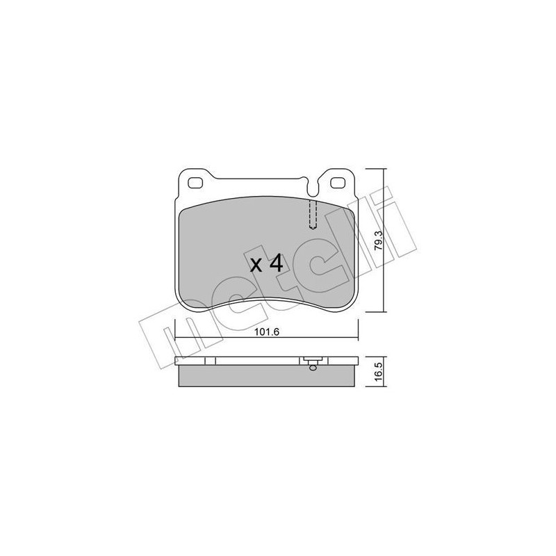 METELLI 22-0668-0 Brzdové platničky