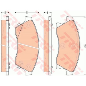 Pastillas de freno Delantero para Chevrolet Opel Vauxhall TRW GDB1843