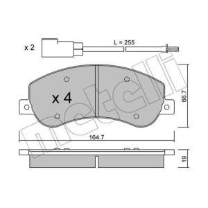METELLI 22-0680-0 Pastillas de freno